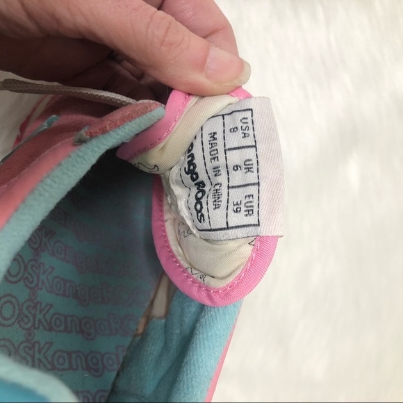 Vintage KangaRoo sneakers pink and aqua size 8 - Picture 8 of 8
